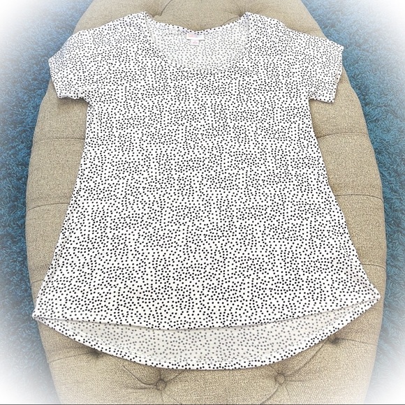 💕Like new Lularoe White Polkadot Tunic Top💕 - Picture 4 of 9